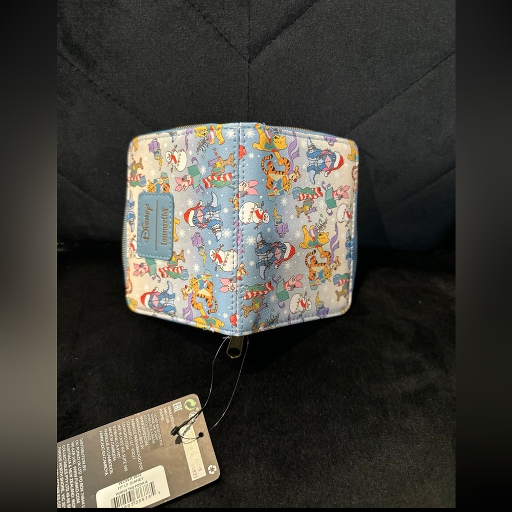 Loungefly Disney Winnie The Pooh Friends Holiday Mini Wallet - Picture 4 of 4